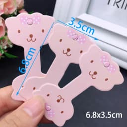 50pcs/lot Cute Jewelry Packing Cards Pink Kraft Paper Tag for Headband Necklace Bracelet Display Cardboard Holder Retail Lables