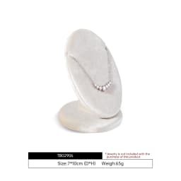 Yinbeini Velvet Necklace Display Stand Pendant Necklace Storage Holder Jewelry Shop Retail Countertop Organizer Rack TB029