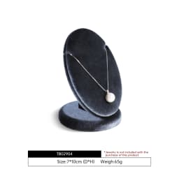 Yinbeini Velvet Necklace Display Stand Pendant Necklace Storage Holder Jewelry Shop Retail Countertop Organizer Rack TB029