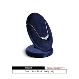 Yinbeini Velvet Necklace Display Stand Pendant Necklace Storage Holder Jewelry Shop Retail Countertop Organizer Rack TB029