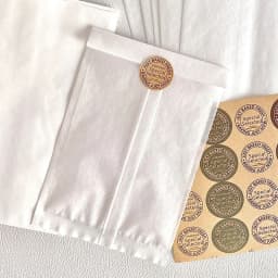 10pcs White Cotton Paper Bags 10.5*17cm Eco-Friendly Semi-Transparent Photo Jewelry Packaging Pouches with Wire Gift Wrapping