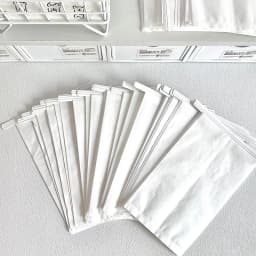 10pcs White Cotton Paper Bags 10.5*17cm Eco-Friendly Semi-Transparent Photo Jewelry Packaging Pouches with Wire Gift Wrapping