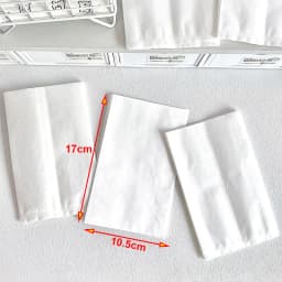 10pcs White Cotton Paper Bags 10.5*17cm Eco-Friendly Semi-Transparent Photo Jewelry Packaging Pouches with Wire Gift Wrapping