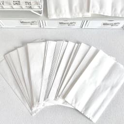 10pcs White Cotton Paper Bags 10.5*17cm Eco-Friendly Semi-Transparent Photo Jewelry Packaging Pouches with Wire Gift Wrapping