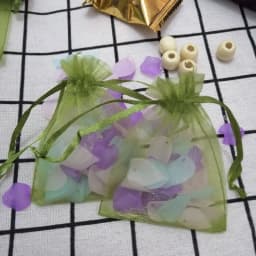 100pcs/Lot Army Green Organza Bags 7x9 9x12 10x15 13x18 15x20 cm Jewelry Drawstring Bags Christmas/Wedding/Gift Packing Bags
