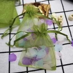 100pcs/Lot Army Green Organza Bags 7x9 9x12 10x15 13x18 15x20 cm Jewelry Drawstring Bags Christmas/Wedding/Gift Packing Bags