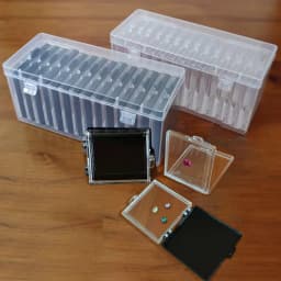 14Pcs Transparent Loose Diamond Storage Box Gemstone Organizer Floatng Specimen Stone Case Gift Package for Gems Zircon IGI GIA