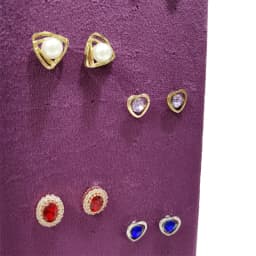 Noble Velvet Cloth Jewelry Display Stand Deep Purple Necklace Ring Jewelry Counter High End Display Props Storage Of Jewelry
