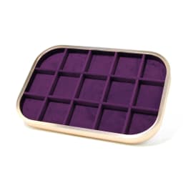 Noble Velvet Cloth Jewelry Display Stand Deep Purple Necklace Ring Jewelry Counter High End Display Props Storage Of Jewelry