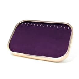 Noble Velvet Cloth Jewelry Display Stand Deep Purple Necklace Ring Jewelry Counter High End Display Props Storage Of Jewelry