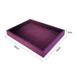 Noble Velvet Cloth Jewelry Display Stand Deep Purple Necklace Ring Jewelry Counter High End Display Props Storage Of Jewelry