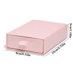 1pcs Pink Color Kraft Paper Drawer Jewelry Packaging Box Necklace Bracelet Gift Display Case Boxes Cardboard Jewelry Storage