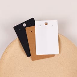 50Pcs 6x9cm Hangable Necklace Earrings Jewelry Display Paper Card With Or Without Bags Wholesale Packaging Personalized Service
