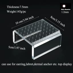 Multi-Function Holder Display Acrylic Stand Seller Piercing Jewelry Display Organizer Shelf Multi Earring Storage Rack