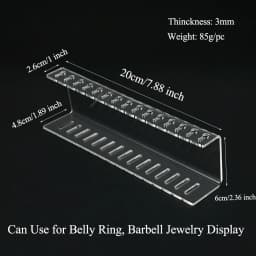 Multi-Function Holder Display Acrylic Stand Seller Piercing Jewelry Display Organizer Shelf Multi Earring Storage Rack