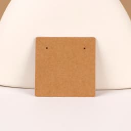 50 Pcs 7x7cm Necklaces Jewelry Display Paper Kraft Card With Or Without Bags Wholesale Packaging Personalized Customize Label