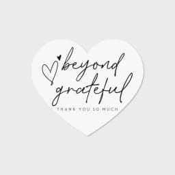 Pink Thank You For Supporting My Small Business Heart Shaped Greeting Cards Label Tag Gift Box Decoration Packaging Supplies
