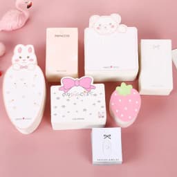 50pcs Cute Girls Hairclips Hairpin Display Cards Rabbit Pattern Tag for DIY Hair Jewelry Display Packaging Card Retail Tag