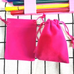 100 Pcs/Lot Velvet Drawstring Bags Jewelry Package Bags Velvet Gift Bags Christmas Wedding Packaging Gift Bags&small Pouches