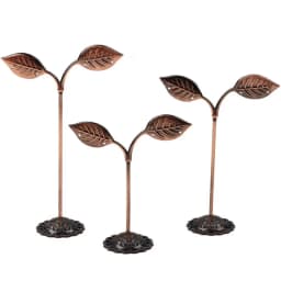 3Pcs/Lot Jewelry Display Metal Earring Holder Display White/Brown/Black/Silver Crystal Jewelry Earring Display Stand