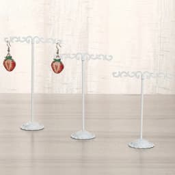 3Pcs/Lot Jewelry Display Metal Earring Holder Display White/Brown/Black/Silver Crystal Jewelry Earring Display Stand
