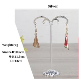 3Pcs/Lot Jewelry Display Metal Earring Holder Display White/Brown/Black/Silver Crystal Jewelry Earring Display Stand