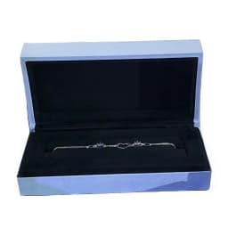 Customization Logo Fashionable Grass Green Faux Fur Clover Jewelry Case Jewelry Packaging Box for Necklace Bracelet Earring Gift