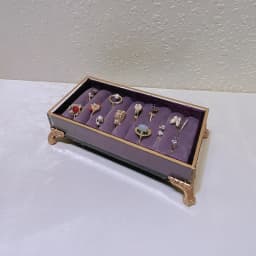 Fashion Purple Velvet Series Jewelry Display Props Window Ring Necklace Display Stand Earrings Bracelet Stand