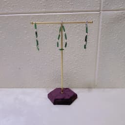 Fashion Purple Velvet Series Jewelry Display Props Window Ring Necklace Display Stand Earrings Bracelet Stand