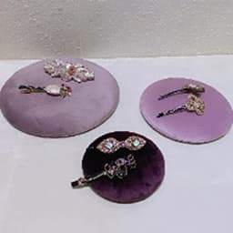 Fashion Purple Velvet Series Jewelry Display Props Window Ring Necklace Display Stand Earrings Bracelet Stand