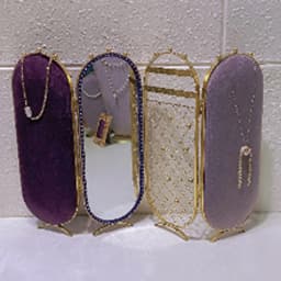 Fashion Purple Velvet Series Jewelry Display Props Window Ring Necklace Display Stand Earrings Bracelet Stand
