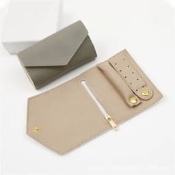 Portable Jewelry Organizer Bag for Women Travel Multi-functional Earrings Ring Necklace Storage Bag PU Creative Jewelry Roll