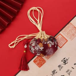 Exquisite Chinese Style Purse Pouch Drawstring Women Tassel Jewelry Storage Bag Multi-color Embroidery Cloth Jewelry Pouch