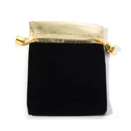 5-10 Pcs/Lot Velvet Drawstring Bags Gold Color Trims Multi-size Pouches for Jewelry Storage Wedding Party Portable Gifts Bag