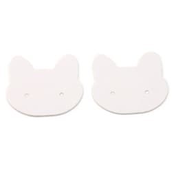 50-100pcs Cat Card Jewelry Display Cardboards Earrings Ear Studs Cards Necklace Flower Price Tags Cards DIY Storage Accessories