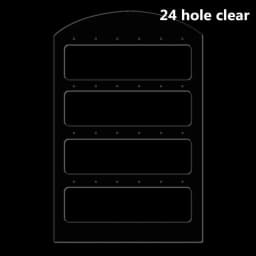 48 Holes Jewelry Organizer Stand Black Plastic Earring Holder Pesentoir Fashion Dangle Earrings Display For Women Rack Etagere