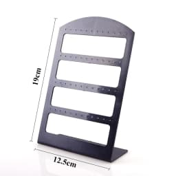 48 Holes Jewelry Organizer Stand Black Plastic Earring Holder Pesentoir Fashion Dangle Earrings Display For Women Rack Etagere