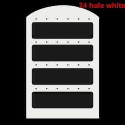 48 Holes Jewelry Organizer Stand Black Plastic Earring Holder Pesentoir Fashion Dangle Earrings Display For Women Rack Etagere