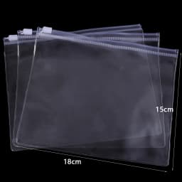 10pcs PVC Transparent Zip Lock Bags Thick Plastic Clear Ziplock Earrings Packaging Storage Bags Jewelry Packaging Bags