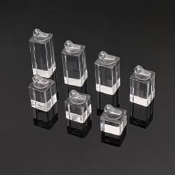 7Pcs Different Height Acrylic Round/Square Finger Ring Jewelry Display Stand Holder Photography Props Showcase Organizer Rack