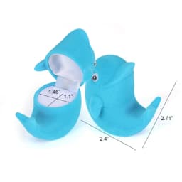 Velvet Jewelry Box Organizer Cute Animal Wedding Ring Box Fruit Storage Case Earring Necklace Display Packaging Gift Accessories