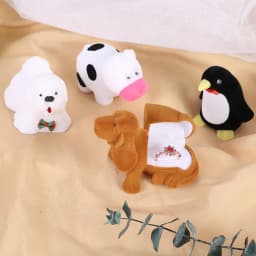 Velvet Jewelry Box Organizer Cute Animal Wedding Ring Box Fruit Storage Case Earring Necklace Display Packaging Gift Accessories