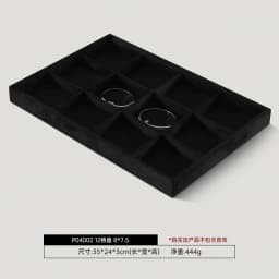 Luxury Custom Jewelry Display Tray Organizer Velvet Lined High-End Storage Showcase for Rings Necklaces Earrings