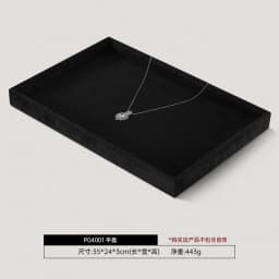 Luxury Custom Jewelry Display Tray Organizer Velvet Lined High-End Storage Showcase for Rings Necklaces Earrings