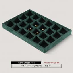 Luxury Custom Jewelry Display Tray Organizer Velvet Lined High-End Storage Showcase for Rings Necklaces Earrings