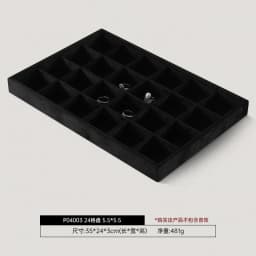Luxury Custom Jewelry Display Tray Organizer Velvet Lined High-End Storage Showcase for Rings Necklaces Earrings