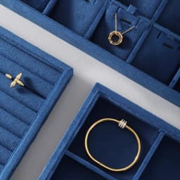 Luxury Custom Jewelry Display Tray Organizer Velvet Lined High-End Storage Showcase for Rings Necklaces Earrings