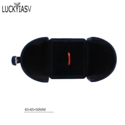 Wholesale Velvet Jewelry Box Double Open Ring Pendant Earrings Necklace Box Valentine's Day Surprise Gift Box Organizer Case