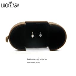 Wholesale Velvet Jewelry Box Double Open Ring Pendant Earrings Necklace Box Valentine's Day Surprise Gift Box Organizer Case