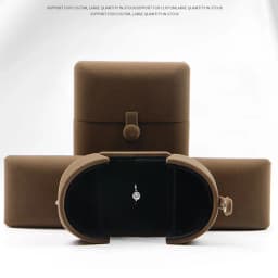 Wholesale Velvet Jewelry Box Double Open Ring Pendant Earrings Necklace Box Valentine's Day Surprise Gift Box Organizer Case